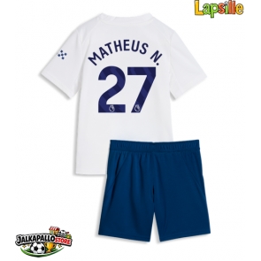 Manchester City Matheus Nunes #27 Kolmaspaita Lapsille 2026-27 Lyhythihainen (+ shortsit)
